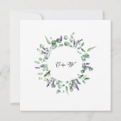 Moderne Partnerschaft für geometrische Rahmen Euka Einladung (Rückseite)