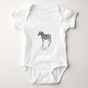 Moderne Party Animal 1. Geburtstag Baby Bodys Strampler