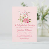 Moderne Party-Babydusche Einladung (Stehend Vorderseite)