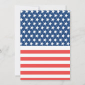 Moderne Party Burgers Beer & Ballots Einladung (Rückseite)