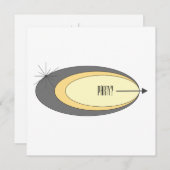 moderne Party Einladung (Vorne/Hinten)