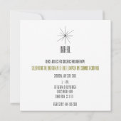 moderne Party Einladung (Rückseite)