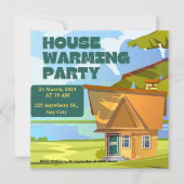 Moderne Party Einladung (Vorderseite)