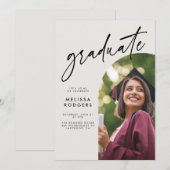 Moderne Party Einladung Arch Grad (Vorne/Hinten)