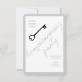 Moderne Party Einladung | Cool Grau (Vorderseite)