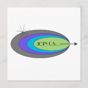 Moderne Party Einladung der Mitte des Jahrhunderts