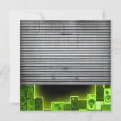 Moderne Party Einladung der Musik (Rückseite)