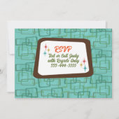 Moderne Party Einladung des Mittelalters (Rückseite)