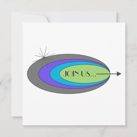 Moderne Party Einladung des Mittelalters (Vorderseite)