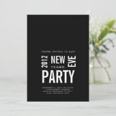 Moderne Party Einladung des Silvesters (Stehend Vorderseite)