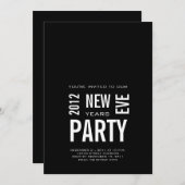 Moderne Party Einladung des Silvesters (Vorne/Hinten)