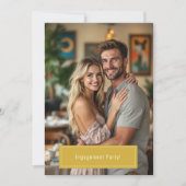 moderne Party Einladung für einfaches Foto (Vorderseite)