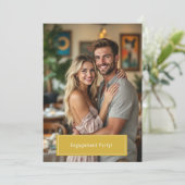 moderne Party Einladung für einfaches Foto (Stehend Vorderseite)