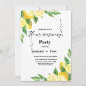 Moderne Party Einladung Lemon Garden Housewarming (Vorderseite)