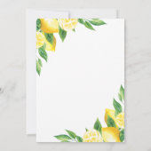 Moderne Party Einladung Lemon Garden Housewarming (Rückseite)