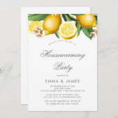 Moderne Party Einladung Lemon Garden Housewarming (Vorne/Hinten)