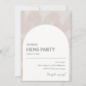 Moderne Party Einladung mit schicken Böschungen (Vorderseite)