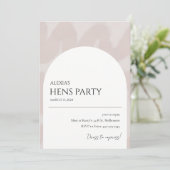 Moderne Party Einladung mit schicken Böschungen (Stehend Vorderseite)