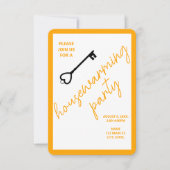 Moderne Party Einladung | Retro Gold (Vorderseite)