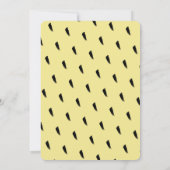 Moderne Party Einladung Weiß und Gelb Lemonade (Rückseite)