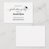 Moderne Party Einladung zur Ankündigung von Abschl (Vorne/Hinten)