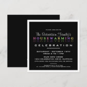 Moderne Party Einladungen (Vorne/Hinten)