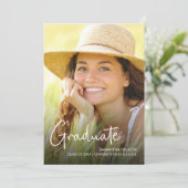 Moderne Party für einfache Fotos Einladung (Stehend Vorderseite)