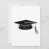 Moderne Party für einfache Fotos Einladung (Rückseite)