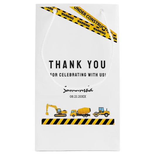 Moderne Party-Geschenktasche Kleine Geschenktüte (Rückseite)