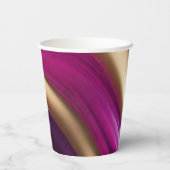 Moderne Party-Lieferungen für Lila Fuchsien und Go Pappbecher (Rückseite)