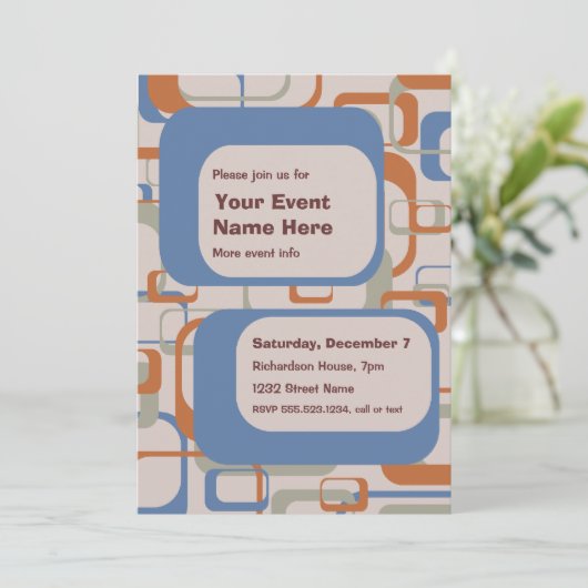 Moderne Party- oder Veranstaltungseinladung im Mit Einladung (Stehend Vorderseite)