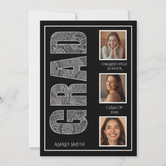 Moderne Partyseiten-Typografie Einladung
