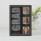 Moderne Partyseiten-Typografie Einladung (Stehend Vorderseite)