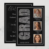 Moderne Partyseiten-Typografie Einladung (Vorne/Hinten)