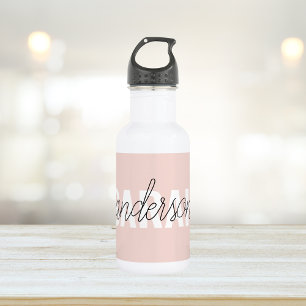 Moderne Pasta Pink Schönheit Personalisiert Edelstahlflasche