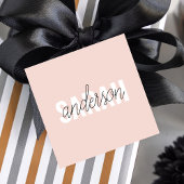 Moderne Pasta Pink Schönheit Personalisiert Geschenkanhänger