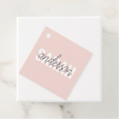 Moderne Pasta Pink Schönheit Personalisiert Geschenkanhänger (Beispiel)