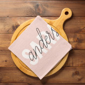 Moderne Pasta Pink Schönheit Personalisiert Geschirrtuch