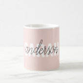 Moderne Pasta Pink Schönheit Personalisiert Kaffeetasse (Mittel)