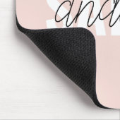 Moderne Pasta Pink Schönheit Personalisiert Mousepad (Ecke)