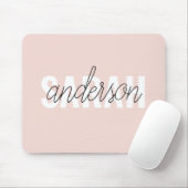 Moderne Pasta Pink Schönheit Personalisiert Mousepad (Mit Mouse)