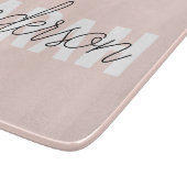 Moderne Pasta Pink Schönheit Personalisiert Schneidebrett (Ecke)