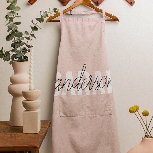 Moderne Pasta Pink Schönheit Personalisiert Schürze