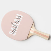 Moderne Pasta Pink Schönheit Personalisiert Tischtennis Schläger (Seitenansicht)