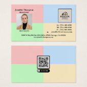 Moderne "Pastel Block Business Card Background" (Vorne & Hinten)