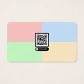 Moderne Pastel Block Business Card Hintergrund (Rückseite)