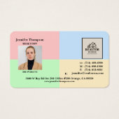 Moderne Pastel Block Business Card Hintergrund (Vorderseite)