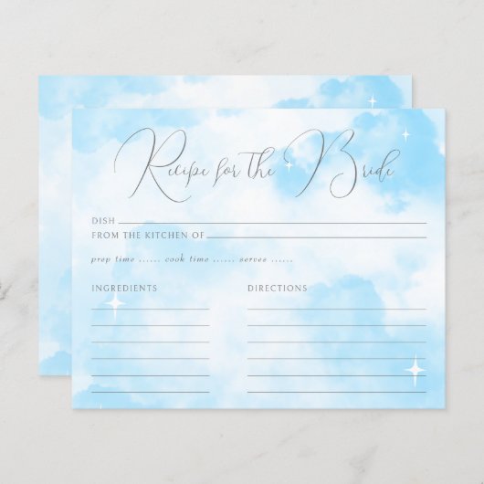 Moderne Pastel Blue Cloud Nine Rezept für die Brau (Vorne/Hinten)