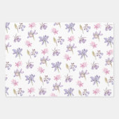 Moderne Pastel Blume Garden Baby Dusche Party Geschenkpapier Set (Vorderseite)
