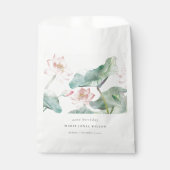 Moderne Pastel Blush Wasserlilie jedes Lebensalter Geschenktütchen (Vorderseite)